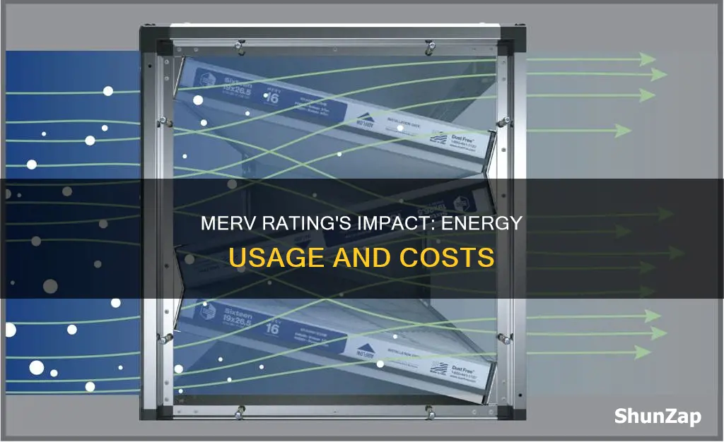 does the merv rating increase electricity usage