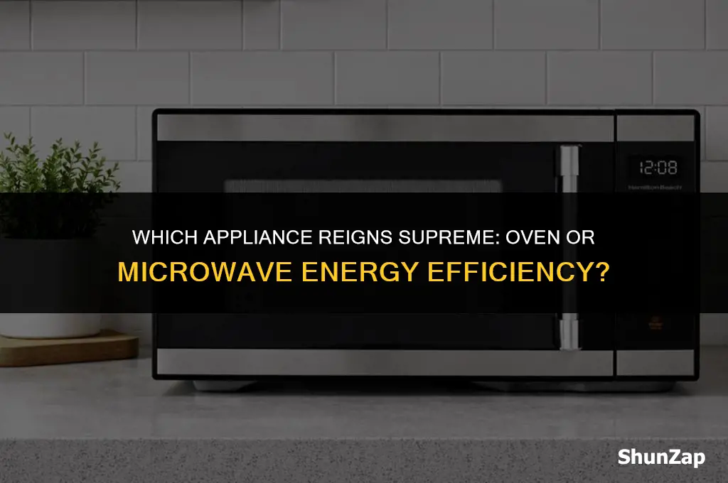 does the oven use more electricity than microwave