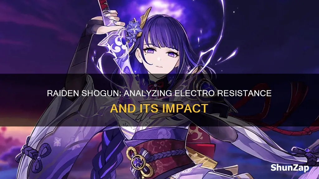 does the raiden shogun have electro resistance