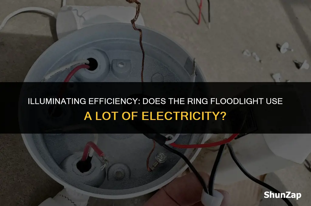 does the ring floodlight use a lot of electricity