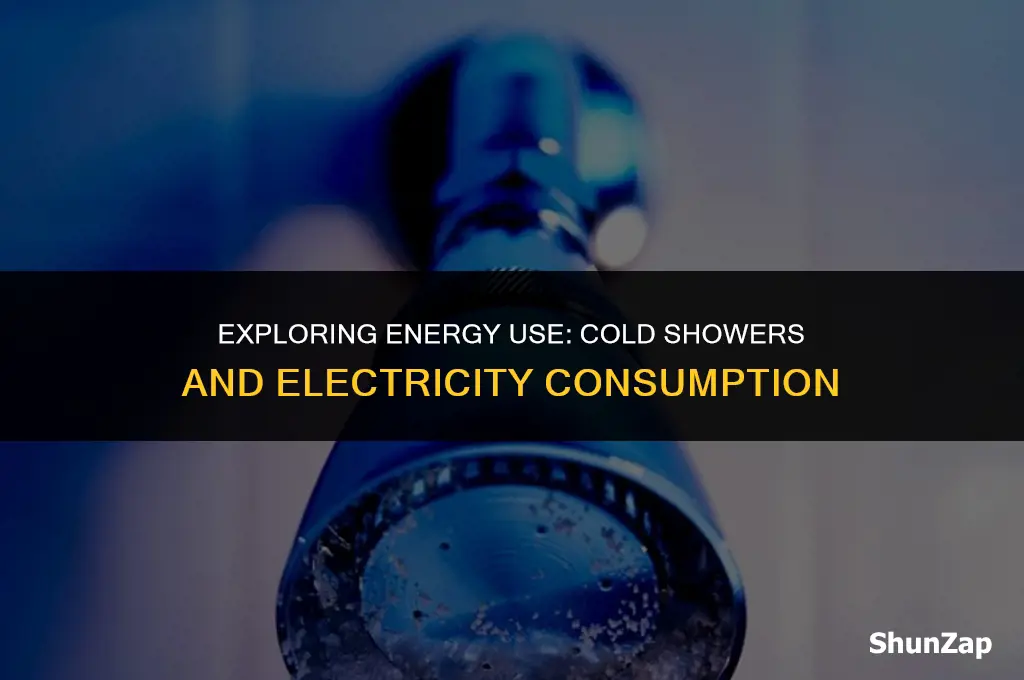 does the shower use electricity when its on cold