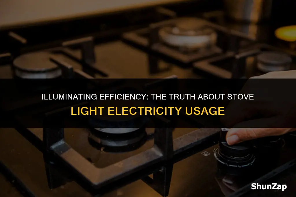does the stove light use a lot of electricity