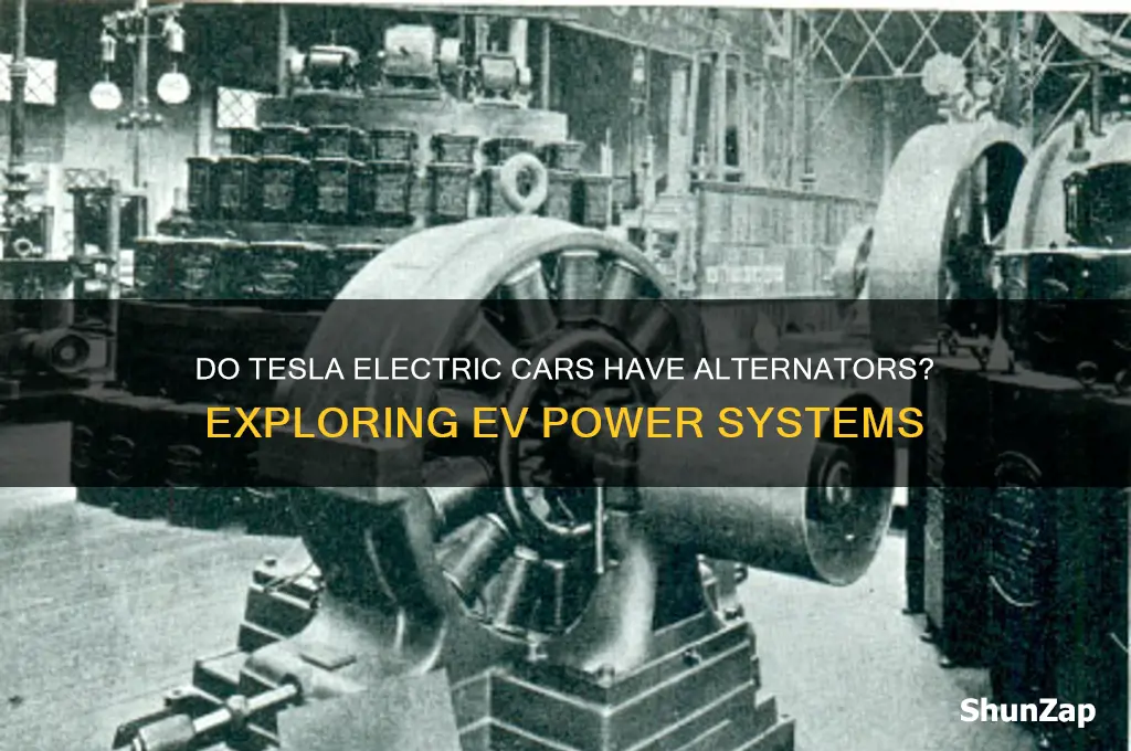 does the telsa electric cars have alternators