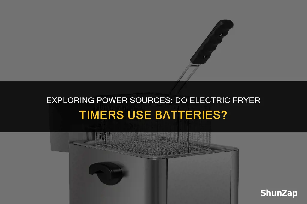 does the timers on electric fryers use battery in them
