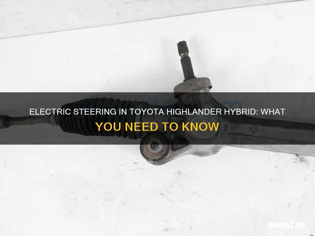 does toyota highlander hybrid have electric steering