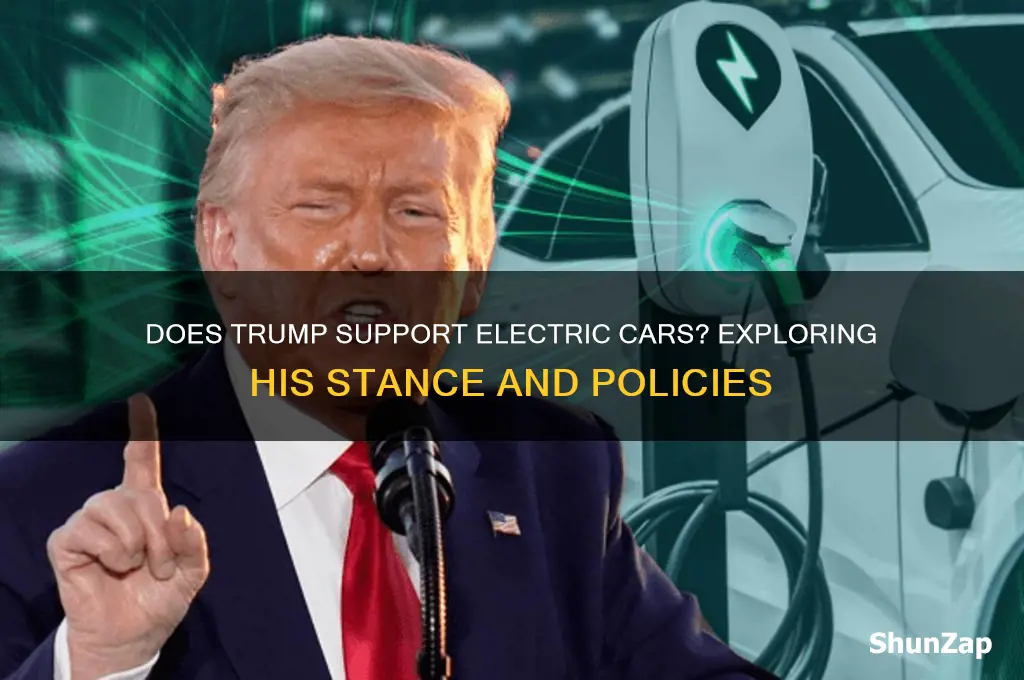 does trump like electric cars