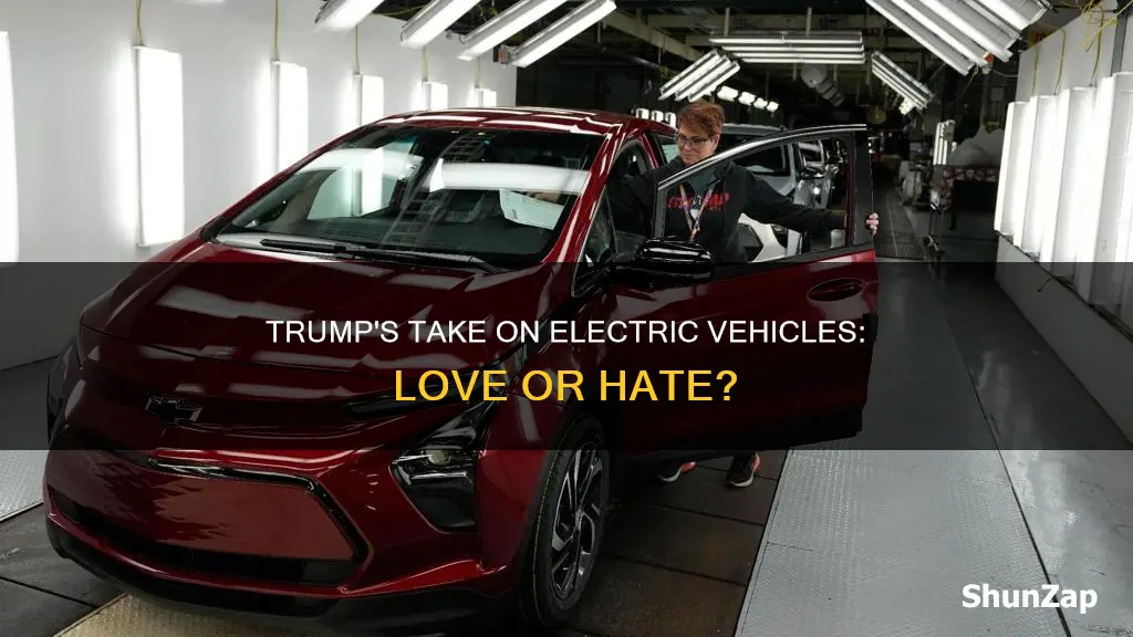 does trump like electric vehicles