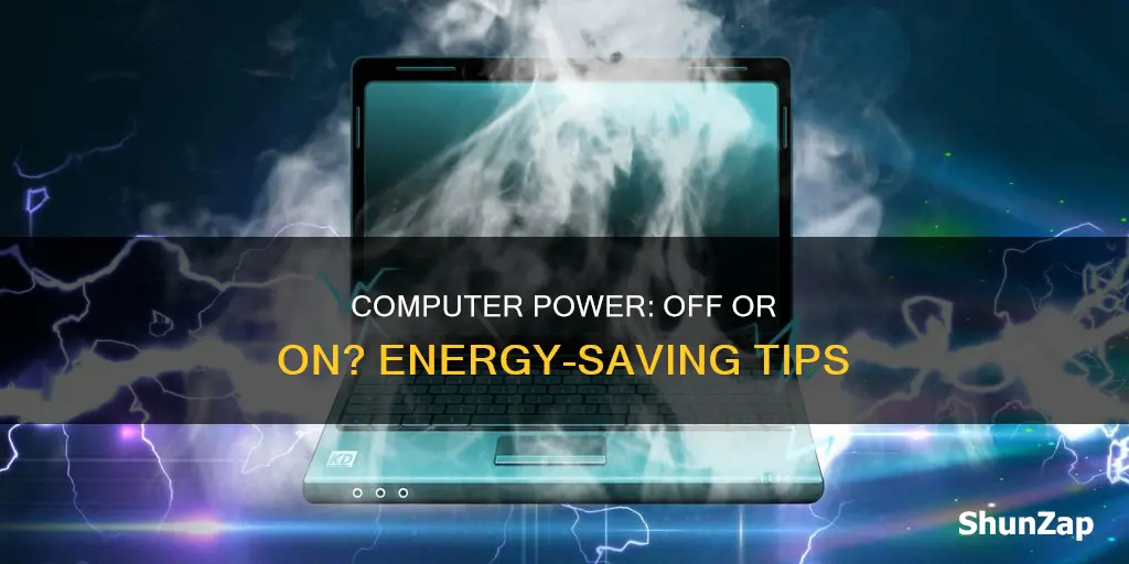 does turning off your computer save electricity