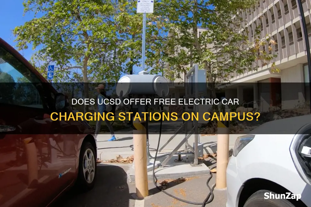 does ucsd have free charging electric cars