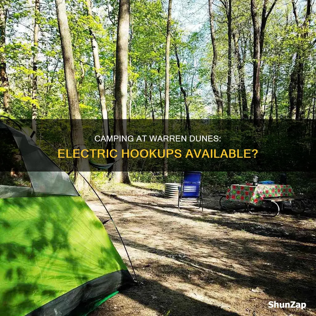 does warren dunes campsites have electric hookups