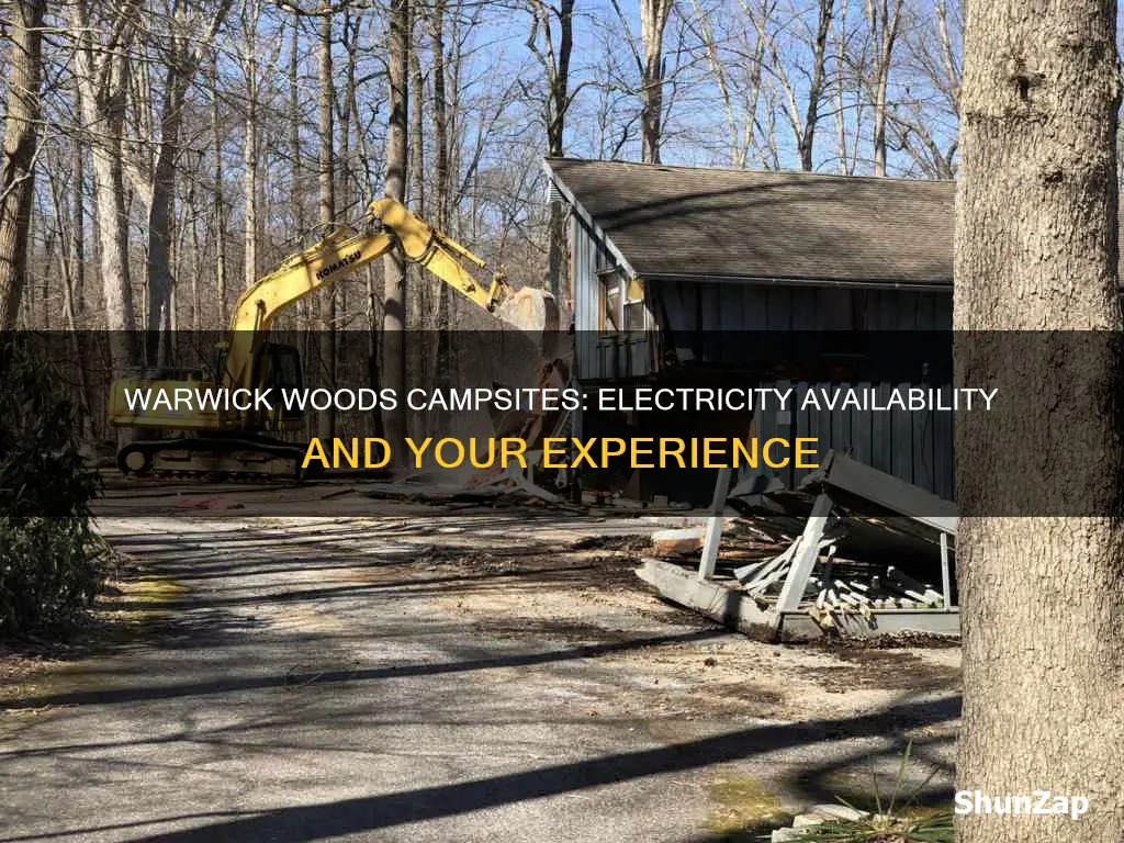 does warwick woods have electric at campsites