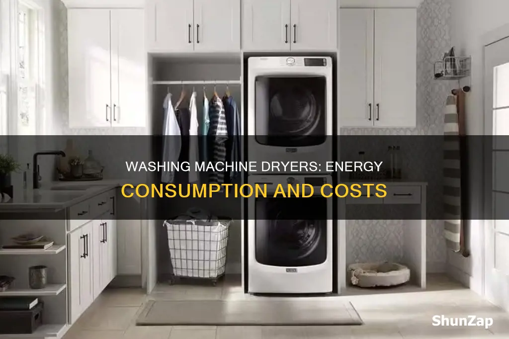 does washing machine dryer consume more electricity