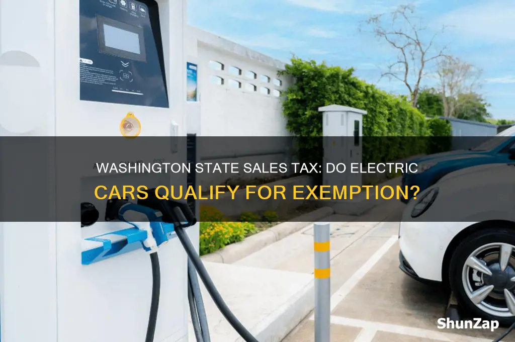 does washington state charge sales tax on electric cars