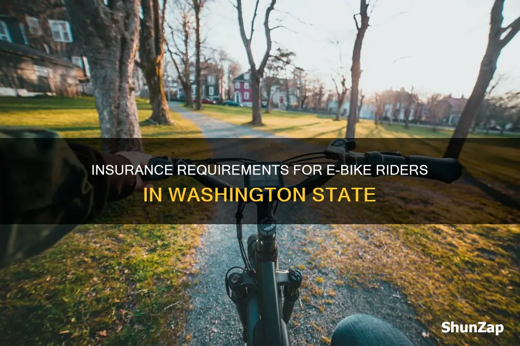 does washington state require insurance for an electric bike