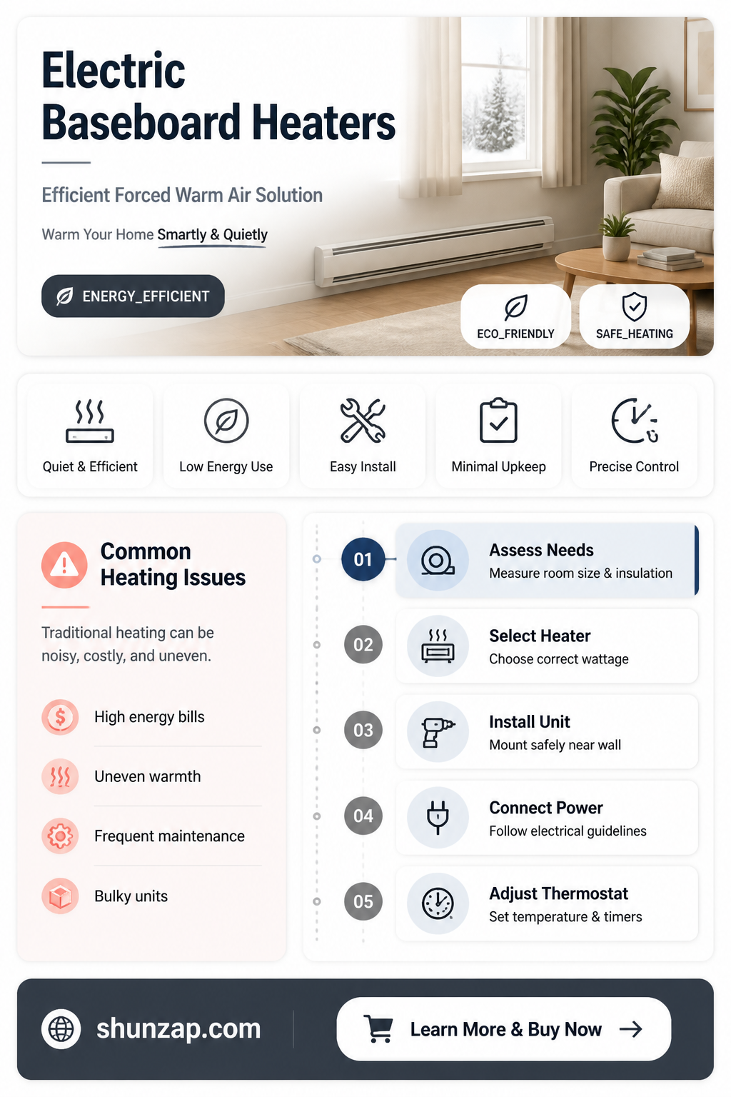 are electric baseboard heaters forced warm air