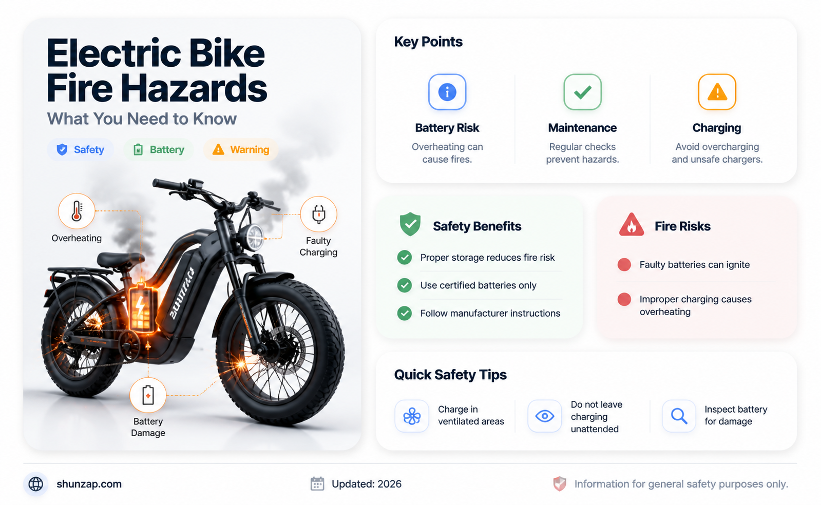are electric bikes a fire hazard