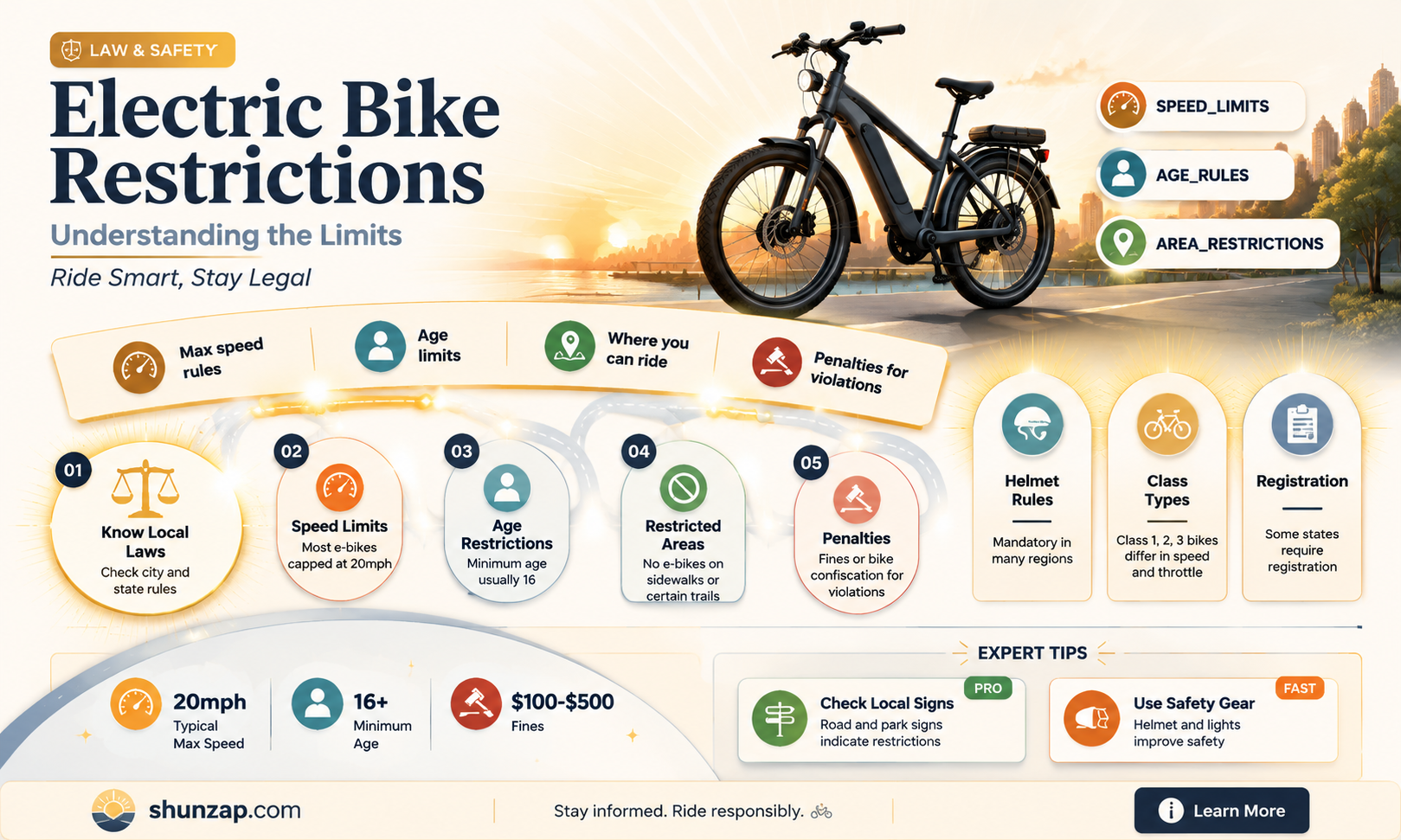 are electric bikes restricted