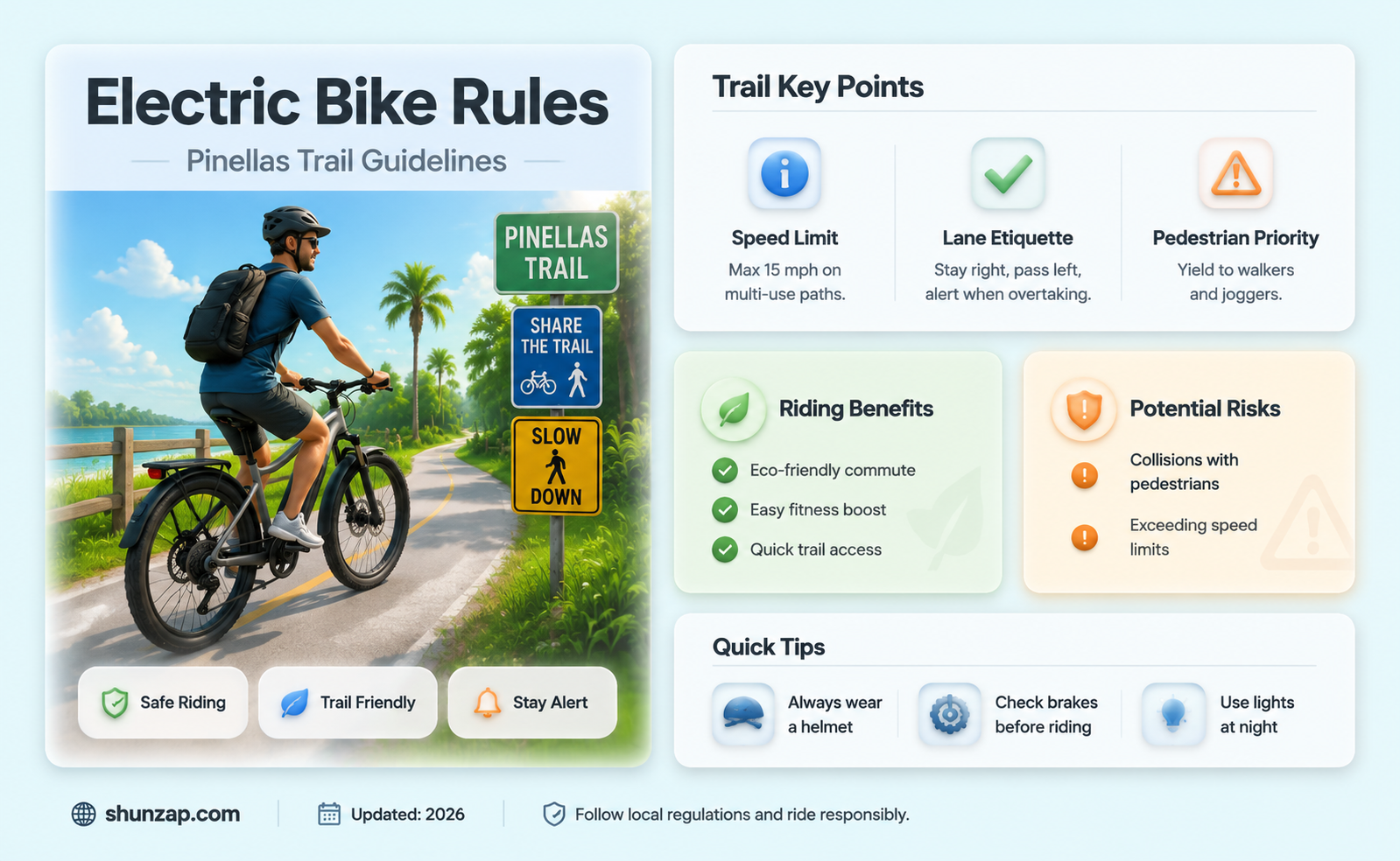 are electric bikes allowed on pinellas trail