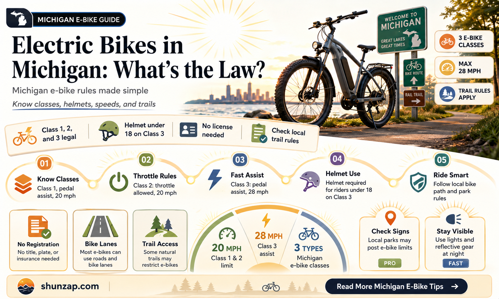 are electric bikes legal in michigan