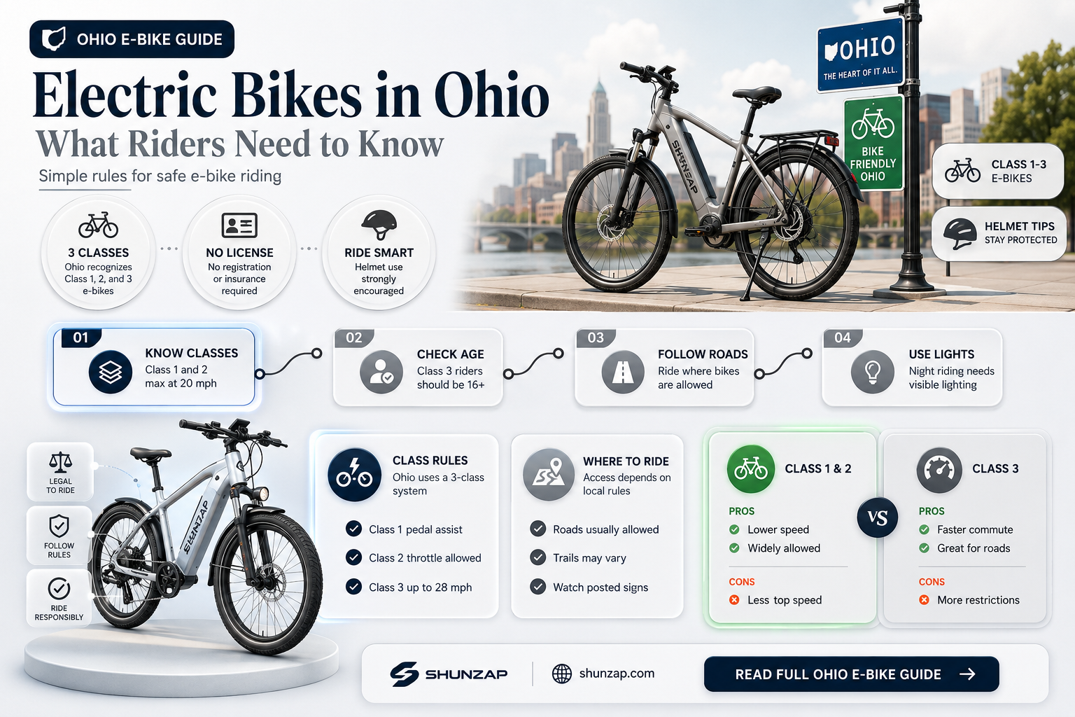 are electric bikes legal in ohio