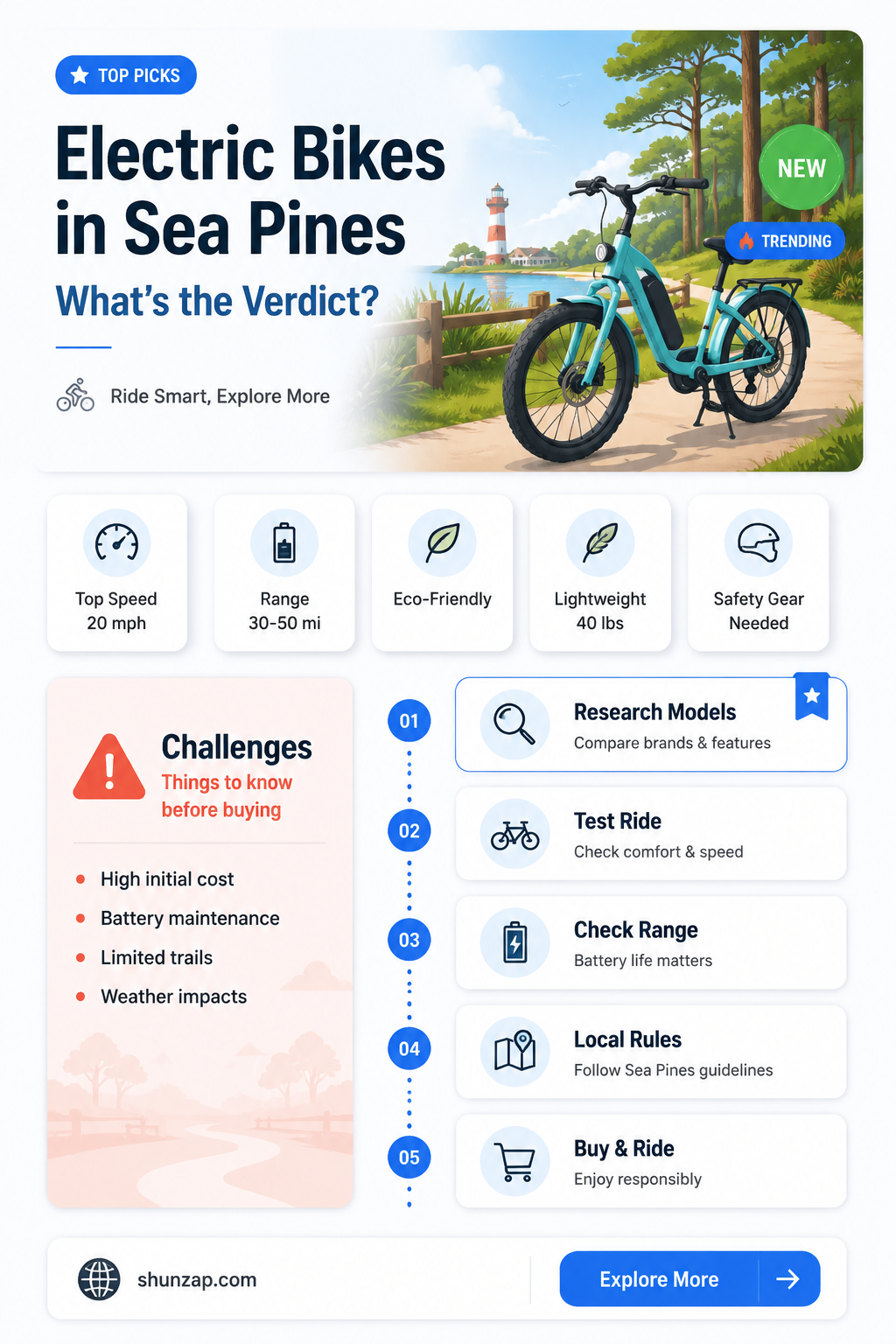 are electric bikes allowed in sea pines