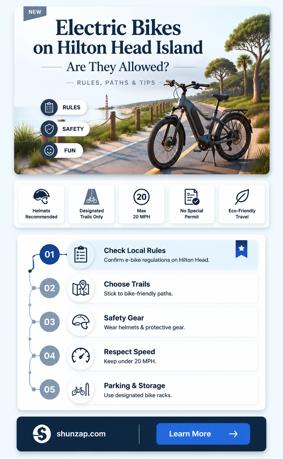 are electric bikes allowed on hilton head island