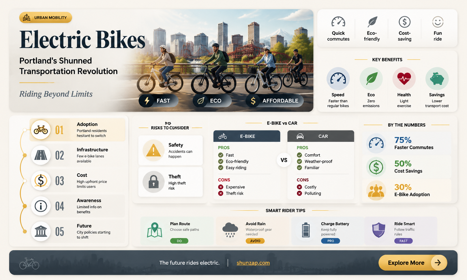 are electric bikes shunned in portland