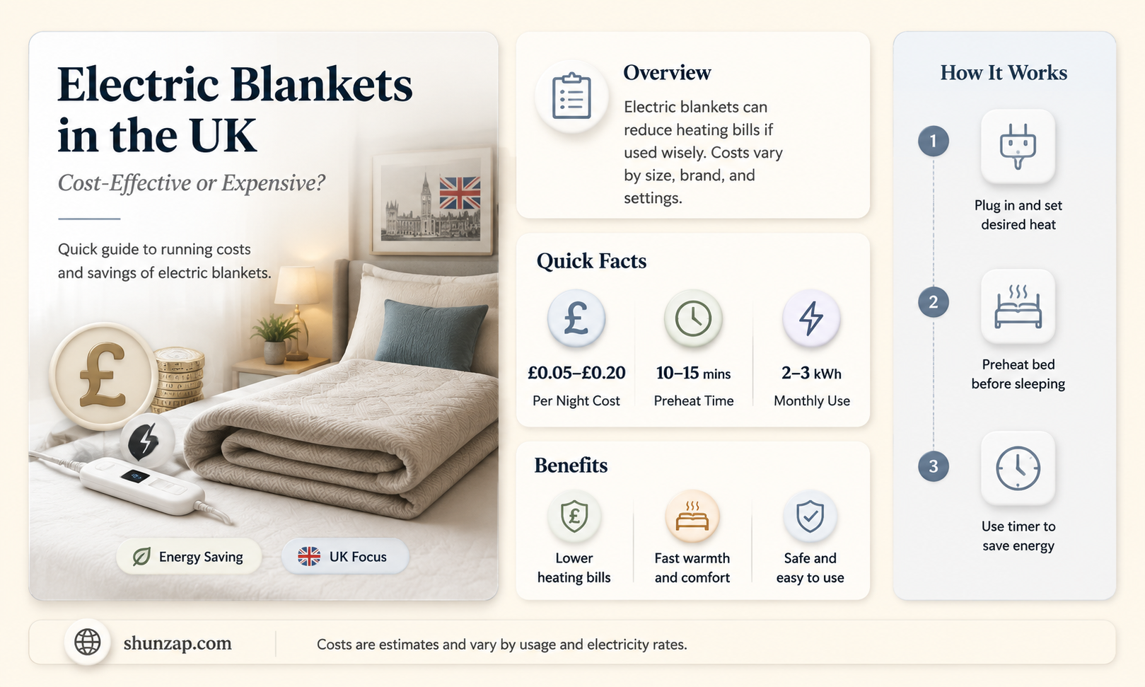 are electric blankets expensive to use uk
