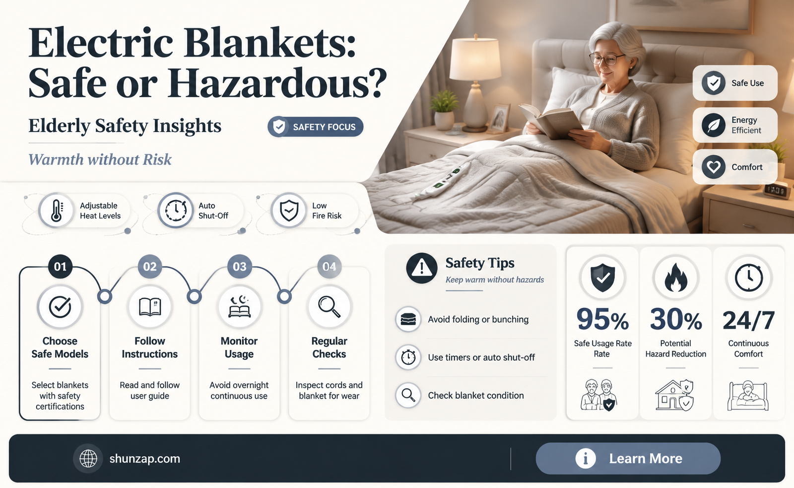 are electric blankets safe for senior citizens