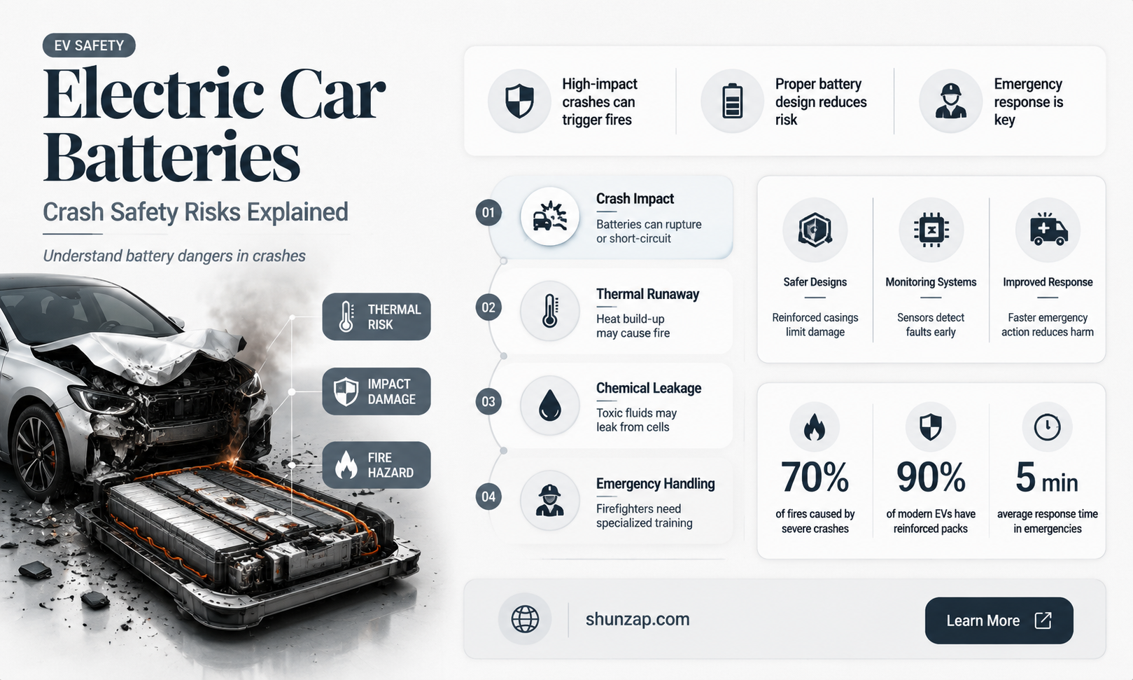 are electric car batteries dangerous in a crash