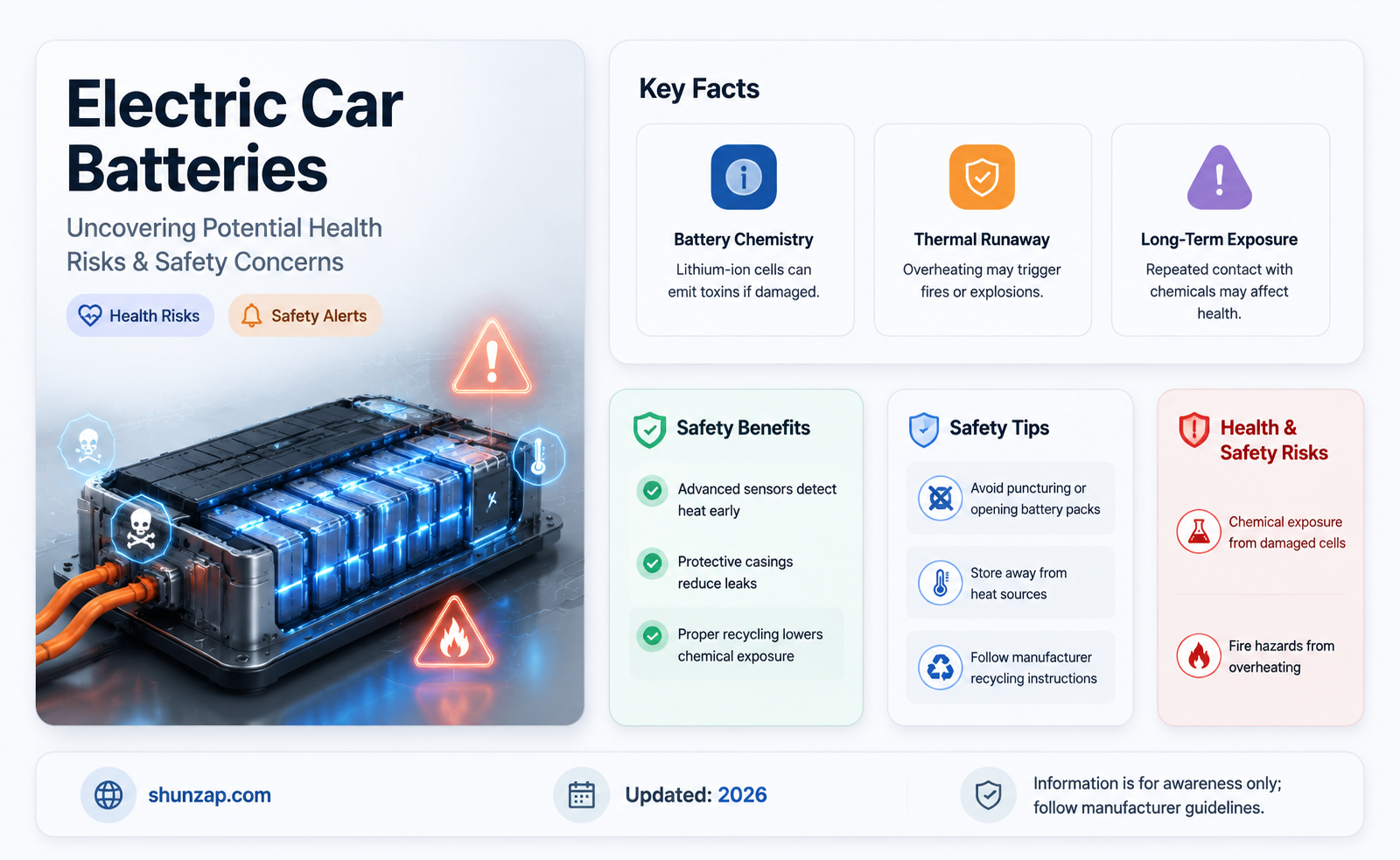 are electric car batteries bad for your health