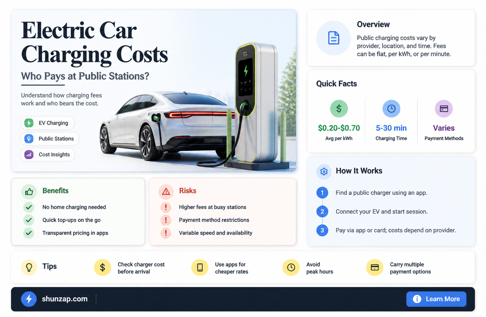 are drivers charged for electric car charging stations