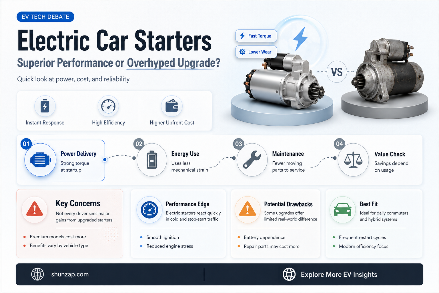 are electric car starters better