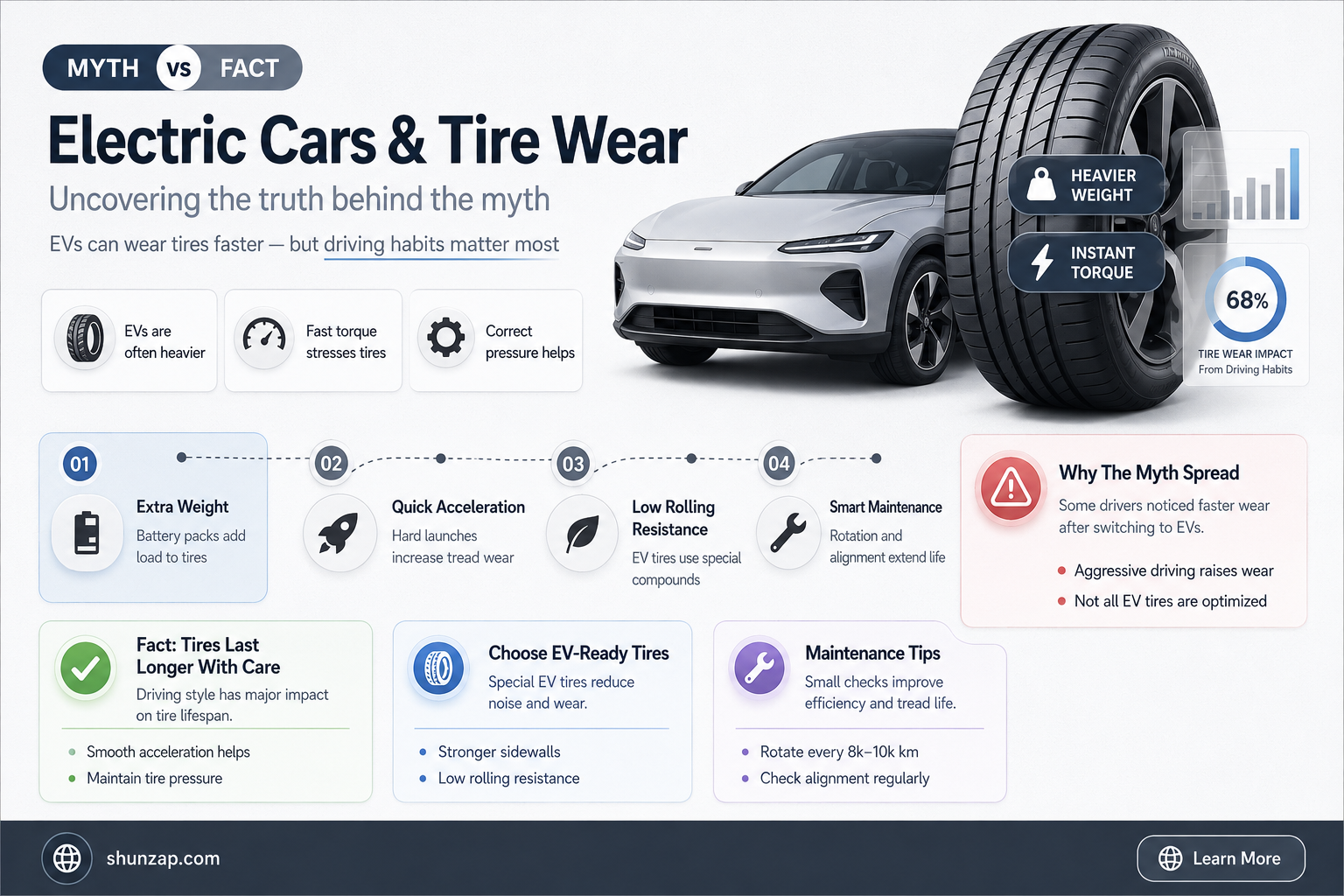 are electric cars hard on tires