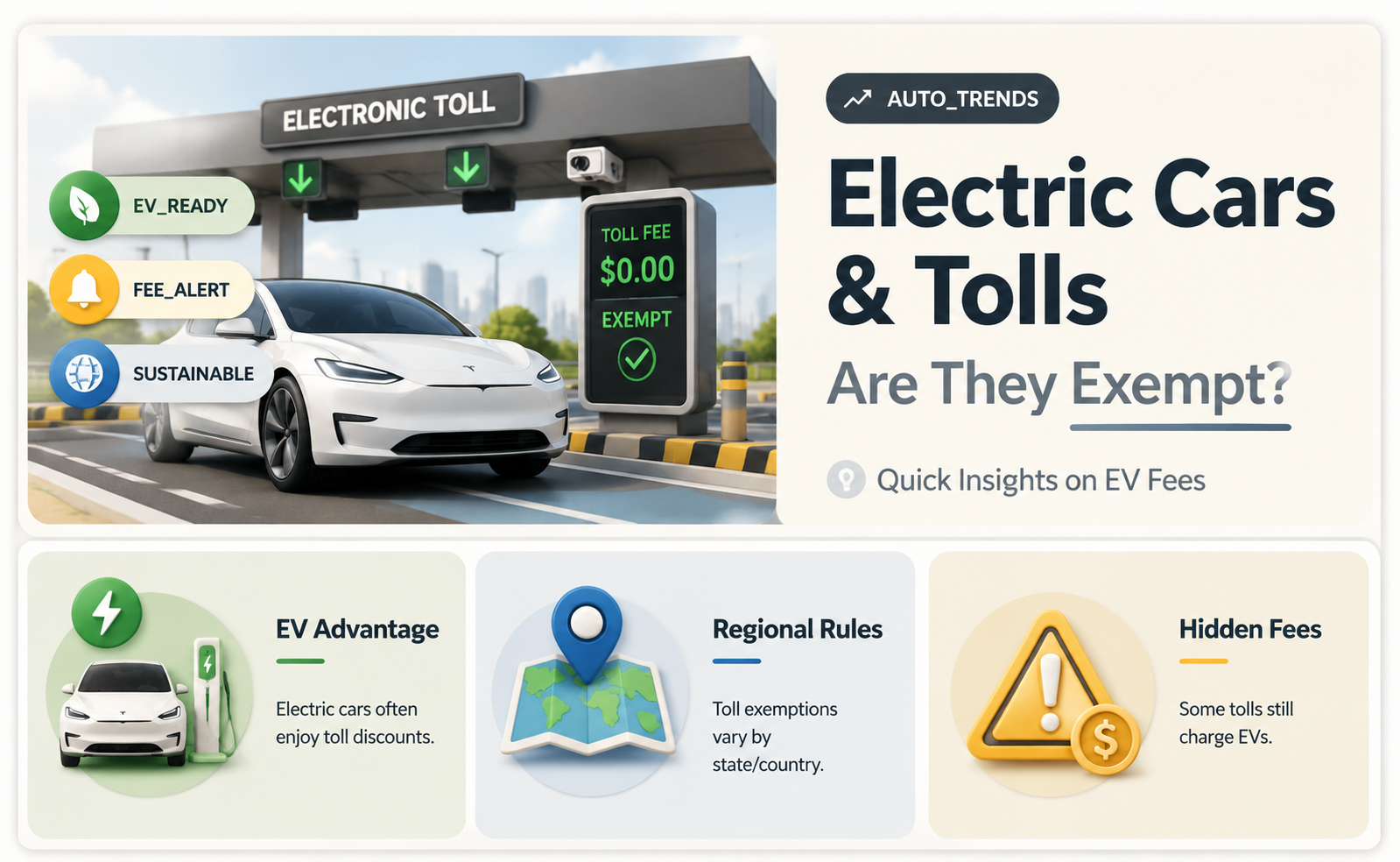 are electric cars exempt from tolls
