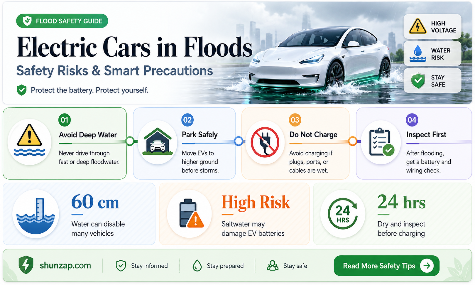 are electric cars dangerous in floods