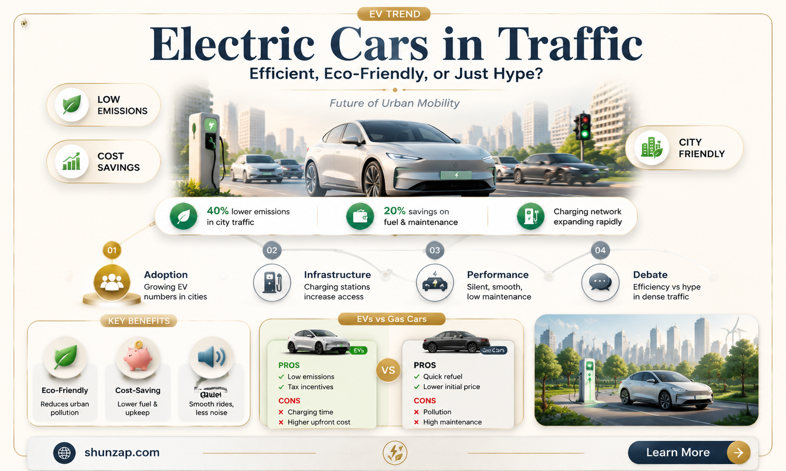 are electric cars good in traffic