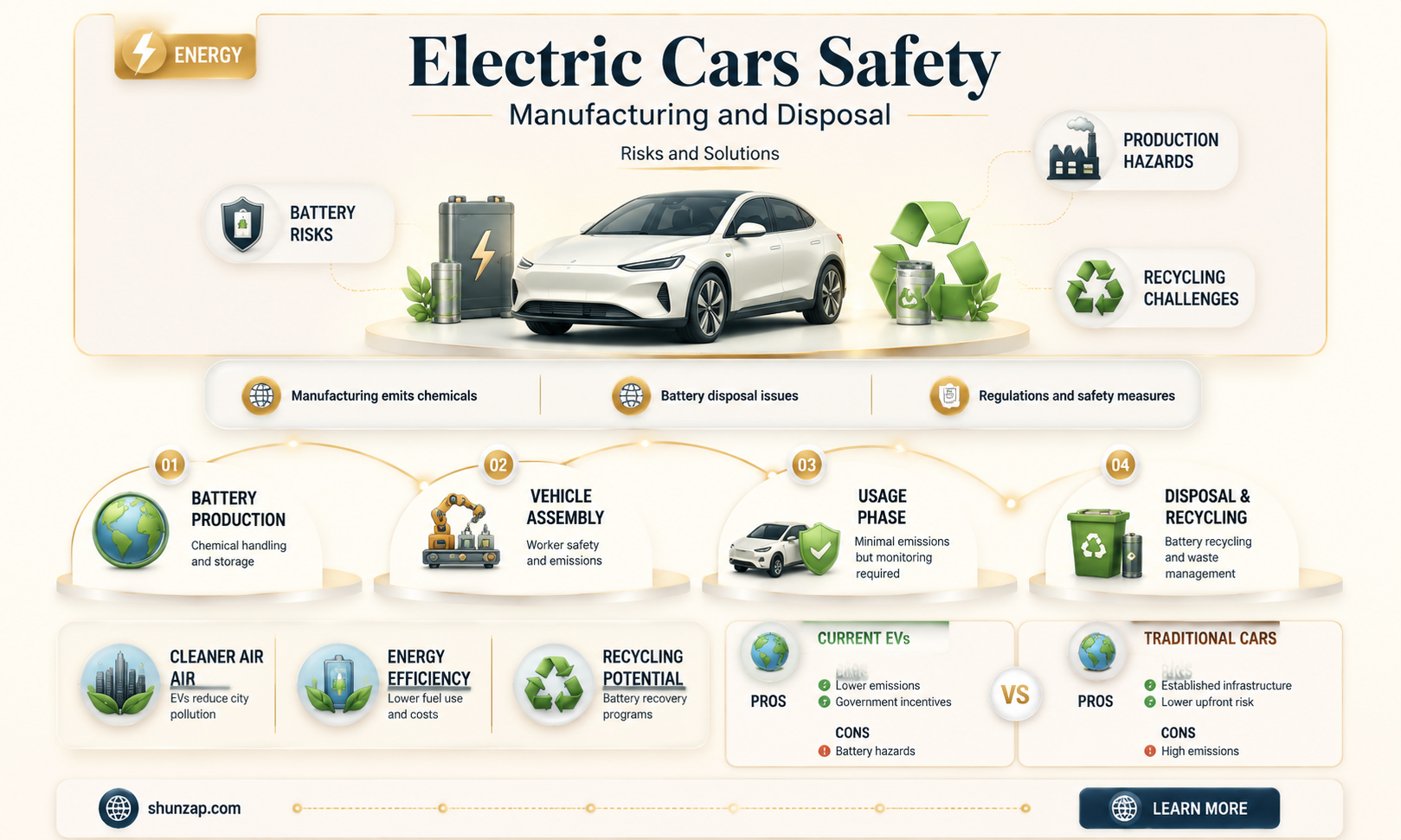 are electric cars safe to manufacture and dispose of