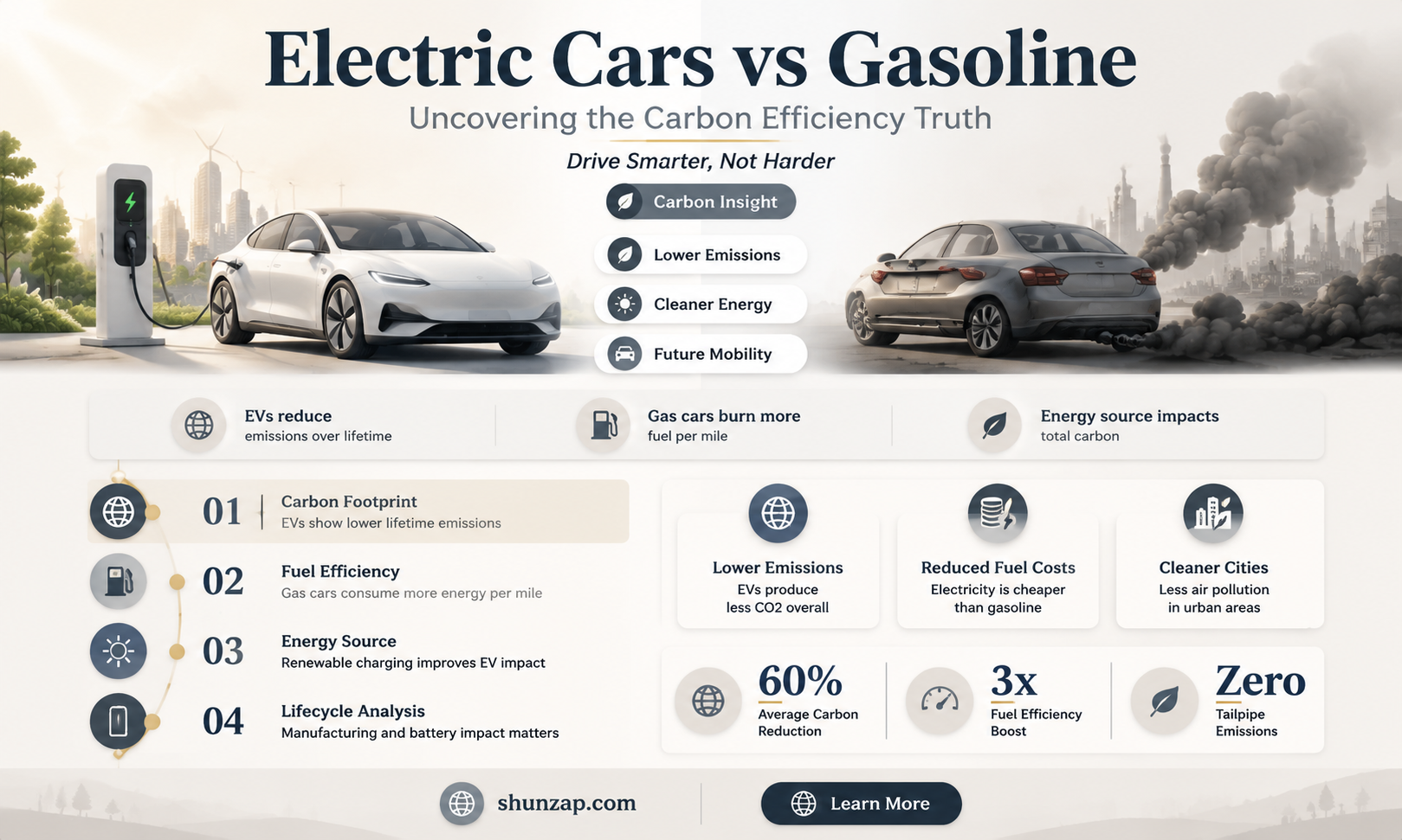 are electric cars more carbon effiecient