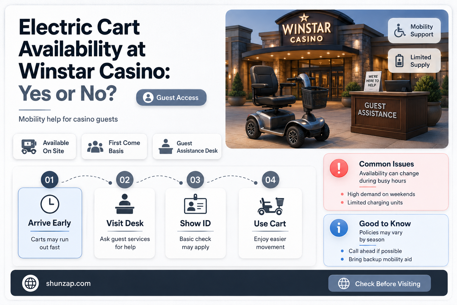 are electric carts available at winstar casino