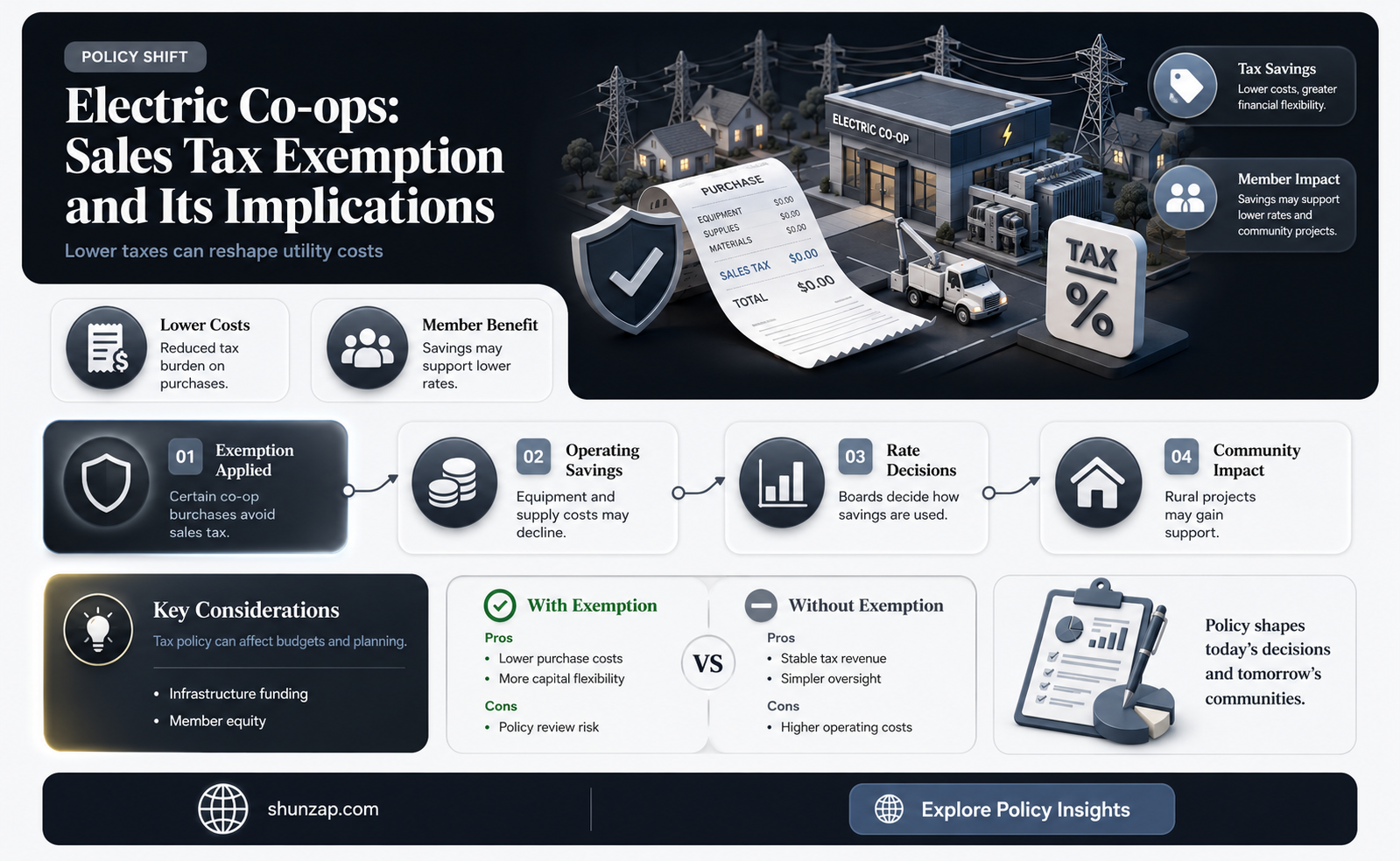 are electric coops exempt from sales tax