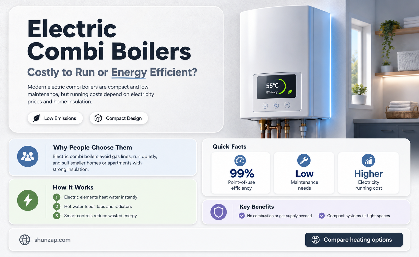 are electric combi boilers expensive to run