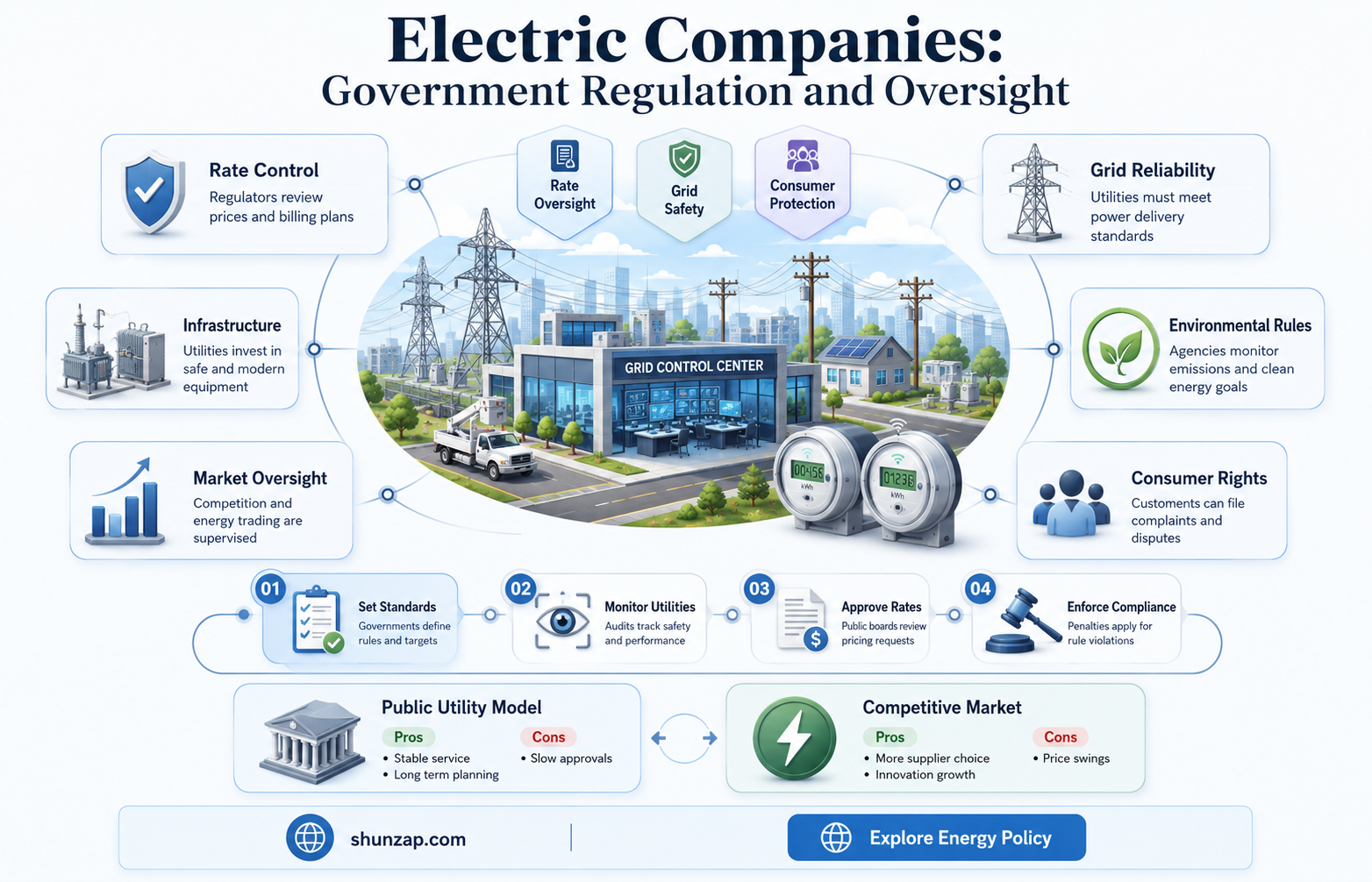 are electric companies regulated by the goverment