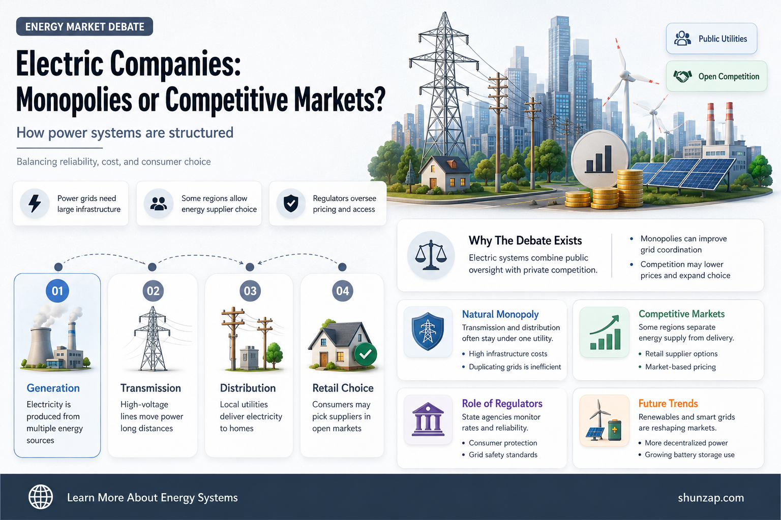 are electric companies monopolies