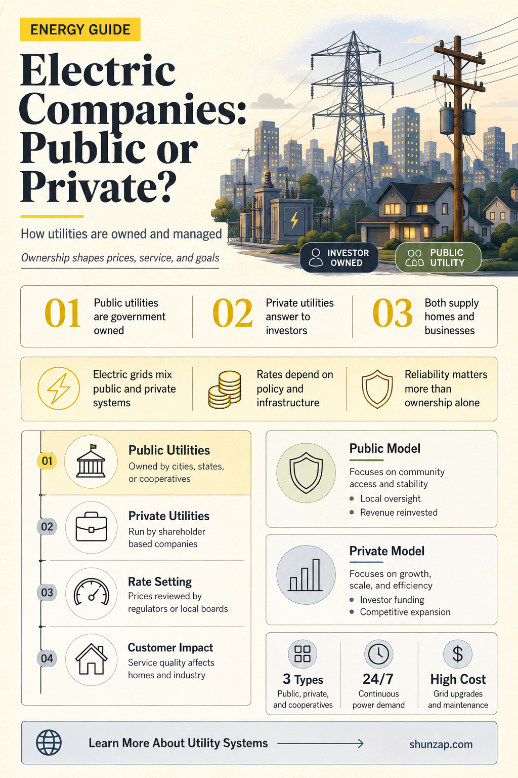 are electric companies private