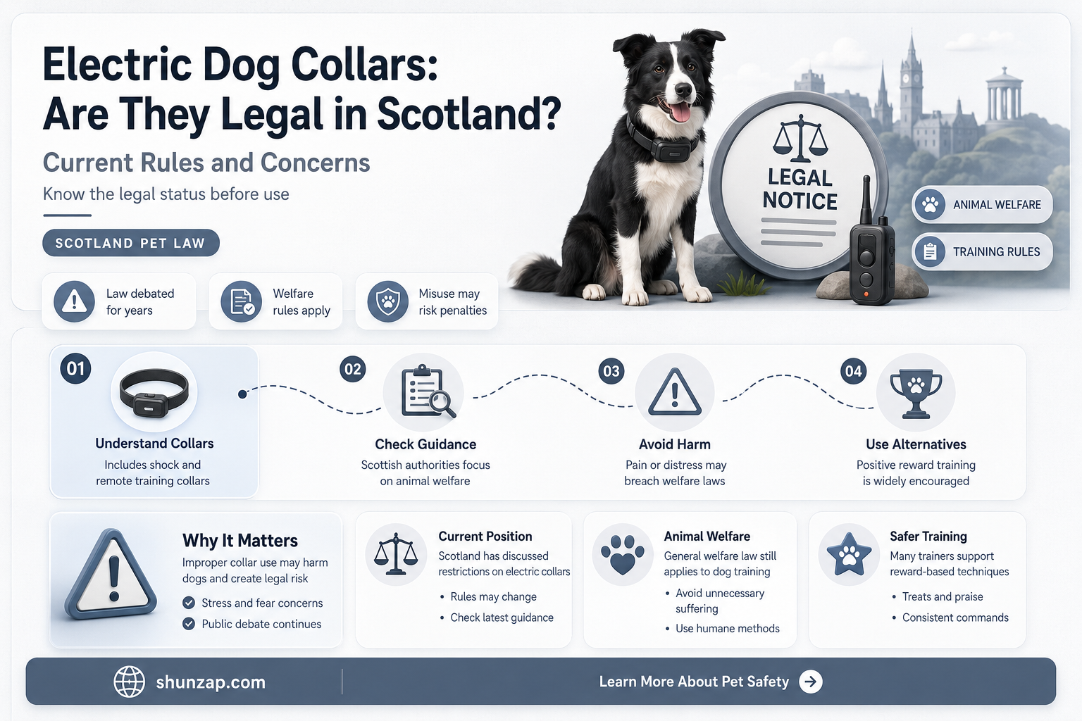are electric dog collars legal in scotland
