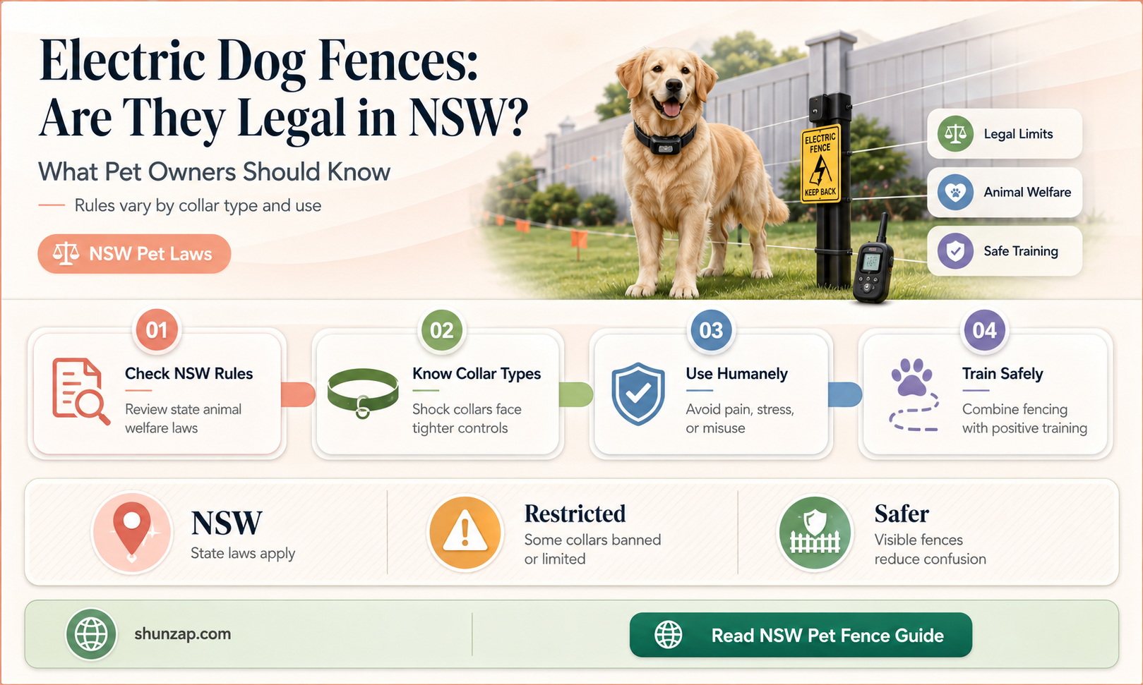 are electric dog fences legal in nsw
