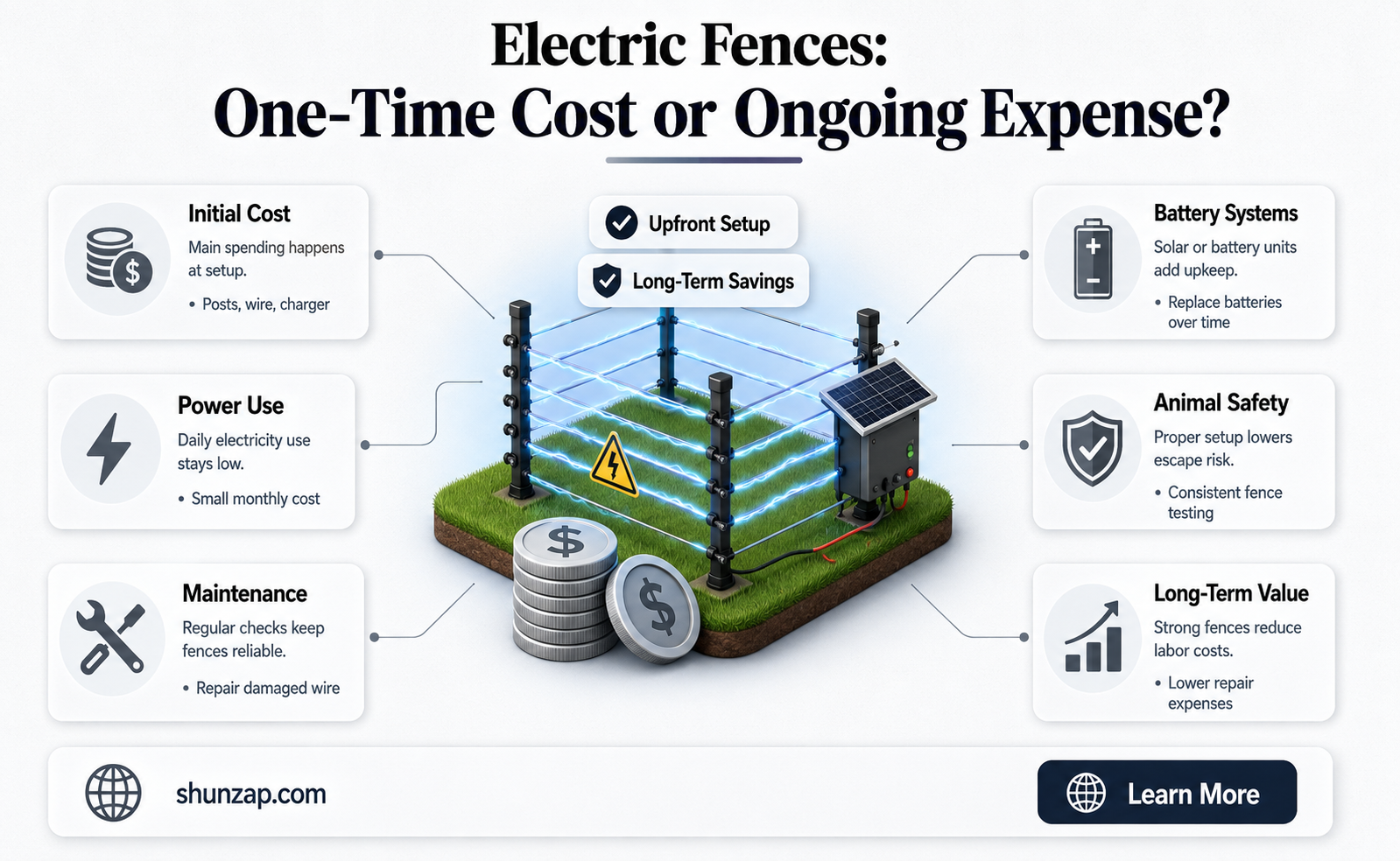 are electric fences a one time payment