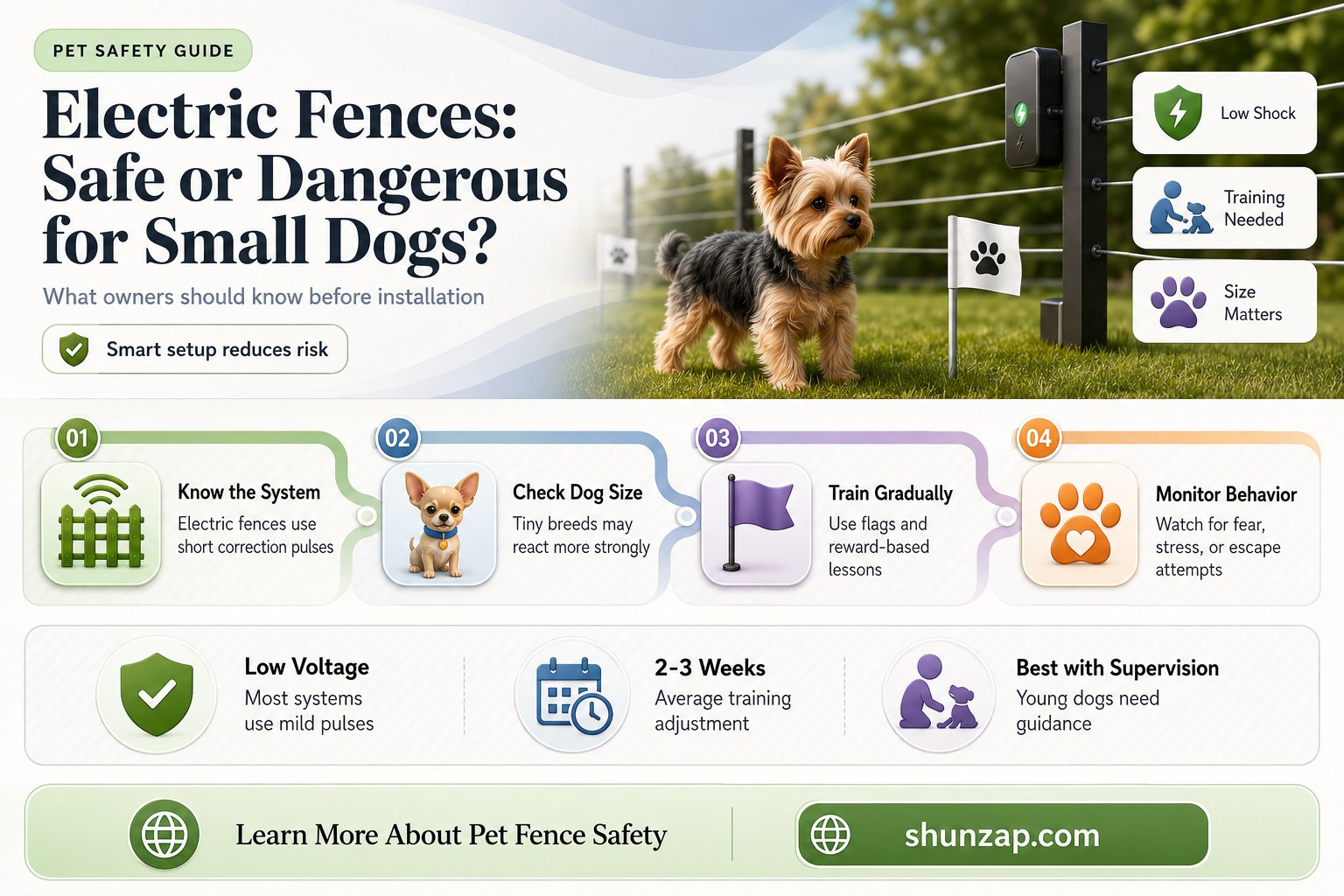 are electric fences safe for small dogs