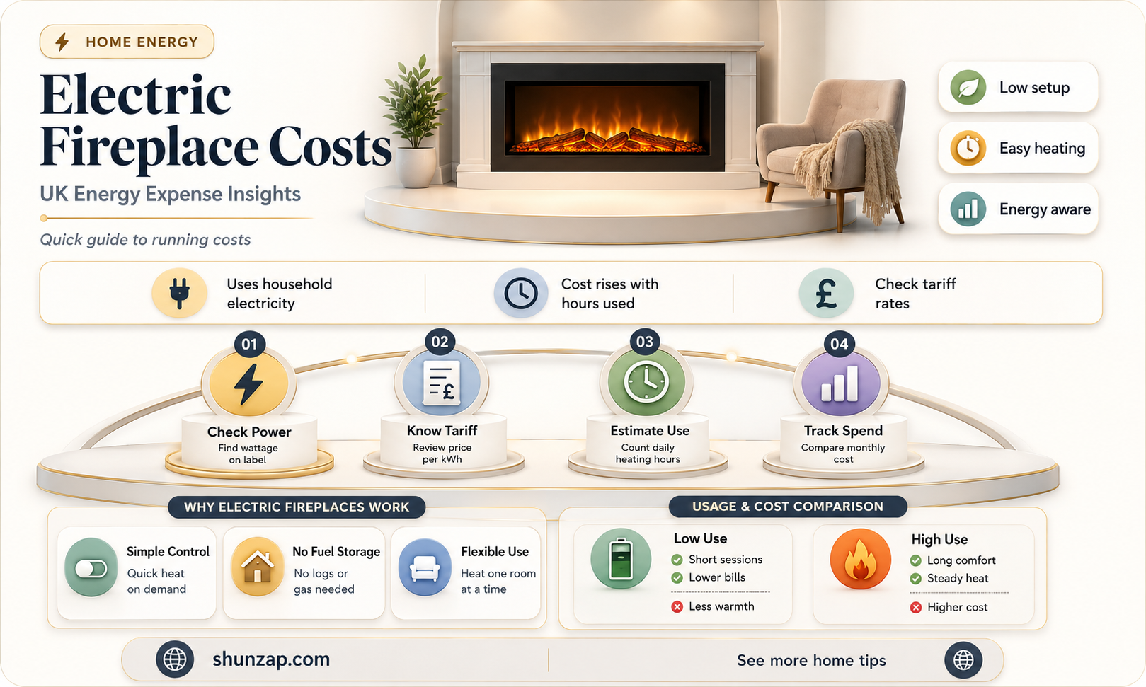 are electric fires expensive to run uk